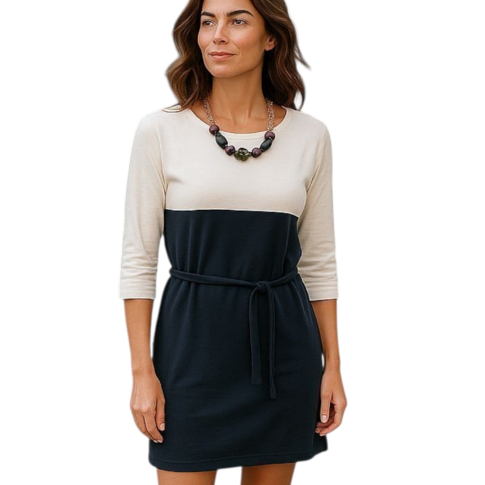 BANANA REPUBLIC XS Knee-length sheath dress W/ long raglan sleeves 100% Cotton